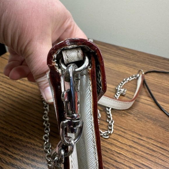 Studded Rebecca Minkoff White with Silver Hardware Clutch or Shoulderbag - Picture 9 of 11